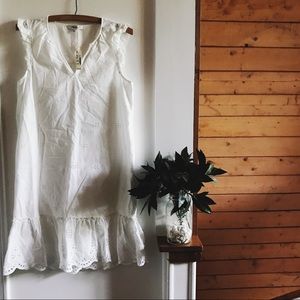 NWT Madewell White Eyelet Dress